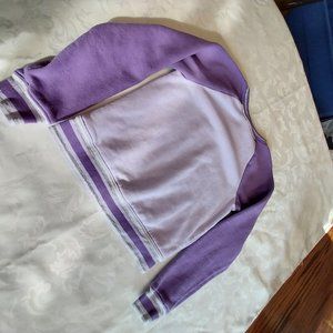 Girls sz med (7-8) purple Athletic Works sweatshirt with sparkle trim